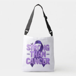 Stronger Than Cancer Tote Bag | Cancer Awareness P
