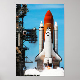 STS-135 Atlântida Saindo da Poster