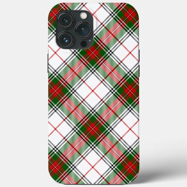 Stuart / Stewart Red Green White Xadrez (Verso)