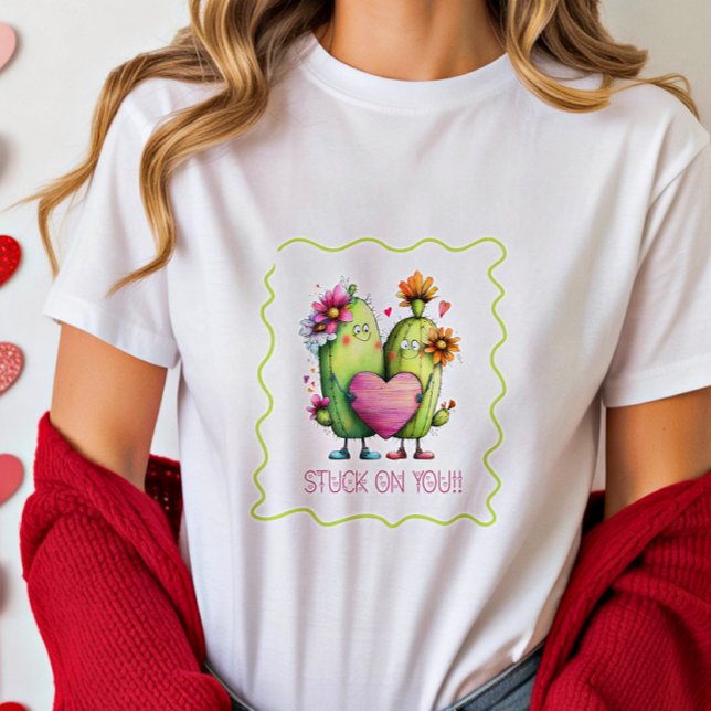 Stuck On You Cactus T-Shirt Print (Criador carregado)