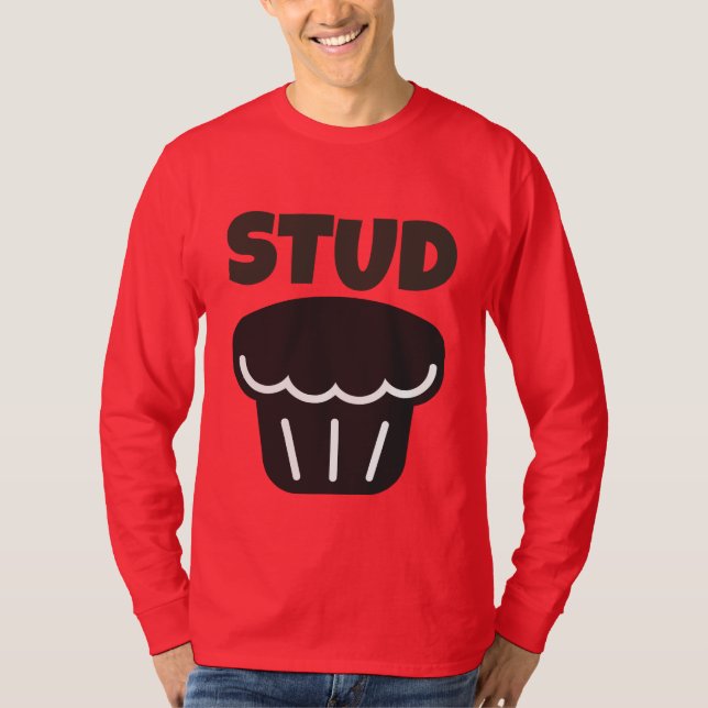 STUD MUFFIN FUNNY MENS T-SHIRTS (Frente)