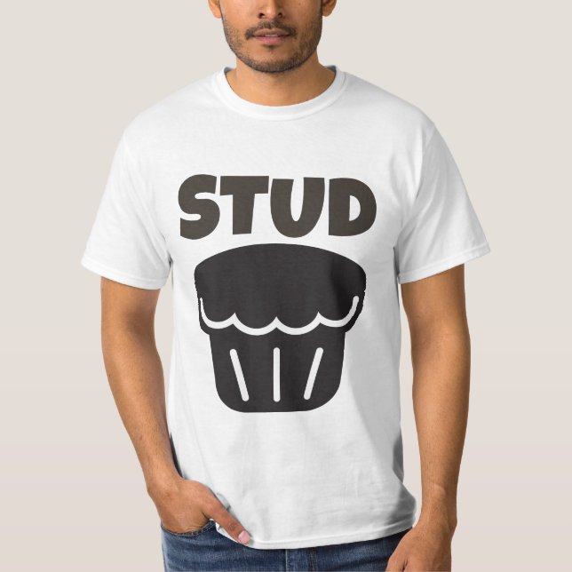 STUD MUFFIN FUNNY MENS T-SHIRTS (Frente)