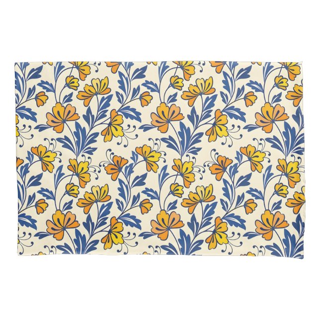 Stunning Seamless Pattern of Flowers and Leaves (Frente-Esquerda)