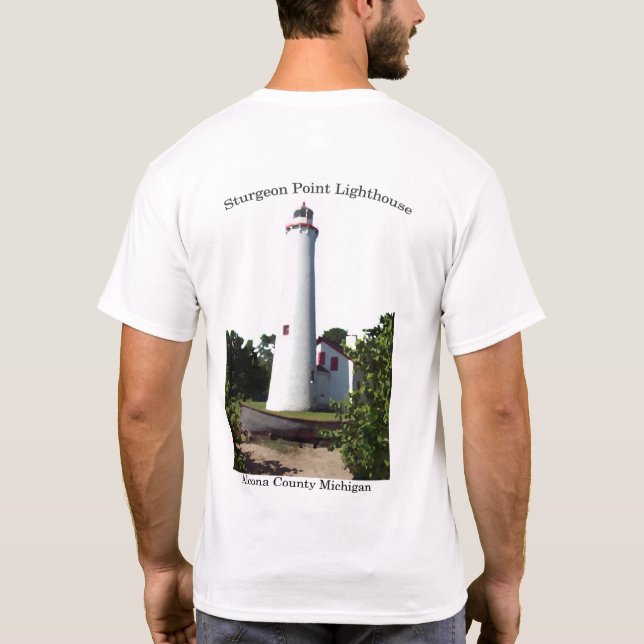 Sturgeon Point Lighthouse 2 camisa lateral (Verso)
