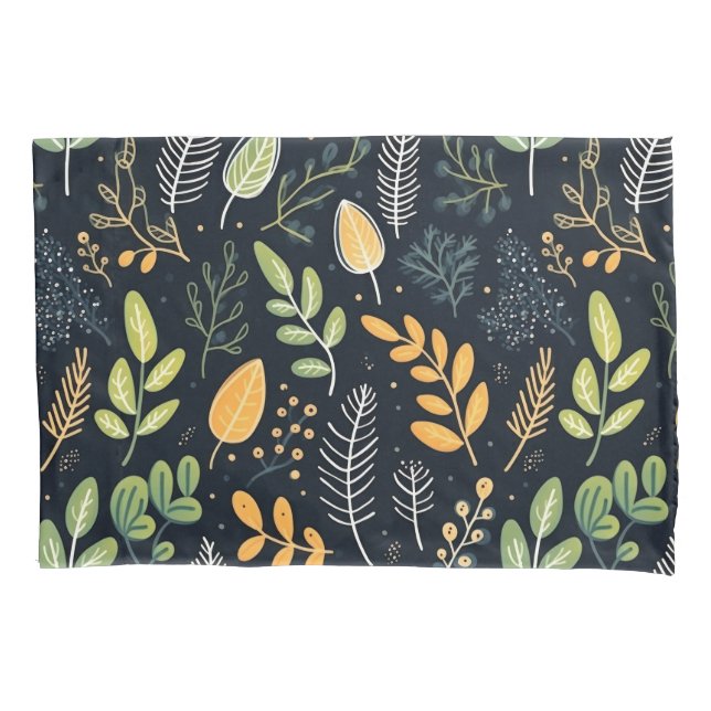 Stylish Green and Yellow Foliage Pattern  (Frente-Esquerda)