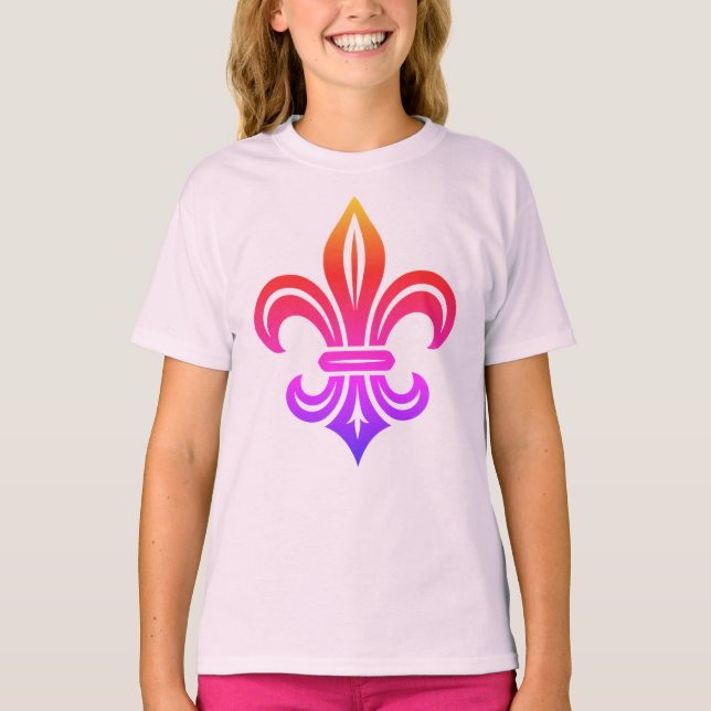 "Stylized Fleur-de-lis" T-Shirt (Frente)