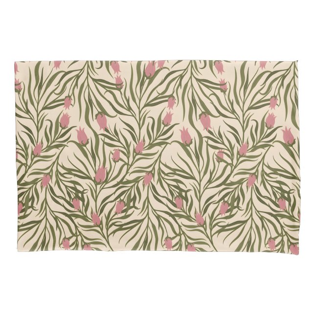 Stylized pink bell-shaped floral pattern (Frente-Esquerda)