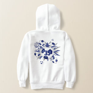 Sua camisa de esportes número bolas de futebol é a