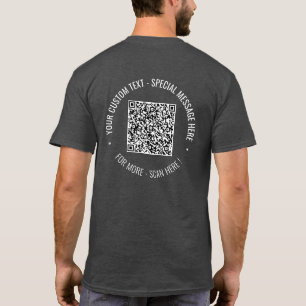 Sua Camisa de Texto Personalizada de Informações d