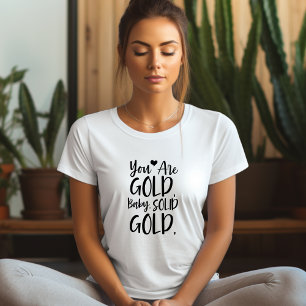 Sua camiseta de Afirmação Dourada para Bebês
