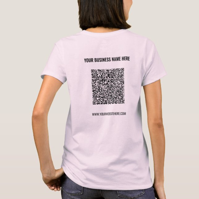Sua Camiseta de Empresa Personalizada com Texto Cu (Verso)