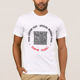Sua Camiseta de Informações de Leitura de Código Q