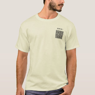 Sua Camiseta de Negócios com Código QR Exemplo de