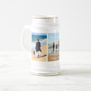 Sua Caneca de cerveja de cerveja de colagem de fot