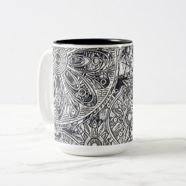 Sua caneca de dois tons de 15 oz personalizada