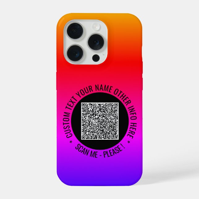 Sua capas de iphone de Texto Personalizada de Info (Verso)