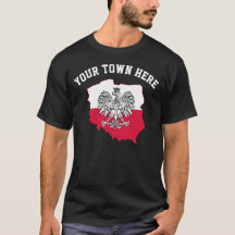 Sua cidade aqui, camiseta do Orgulho Polonês