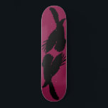 Sua cor - skate voador de águia - Silhueta<br><div class="desc">Sua Cor - Painel de Navegação da Águia - Pintura da Silhueta - Escolha / Adicione sua Cor / Texto / Nome / Fonte / Tamanho / Elementos - Faça seu presente especial - Redimensionar e mover ou remover e adicionar elementos / texto com a ferramenta de personalização! Pintura e...</div>