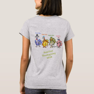 Sua Família Ação de Graças (2) Camisa Dourada Turq
