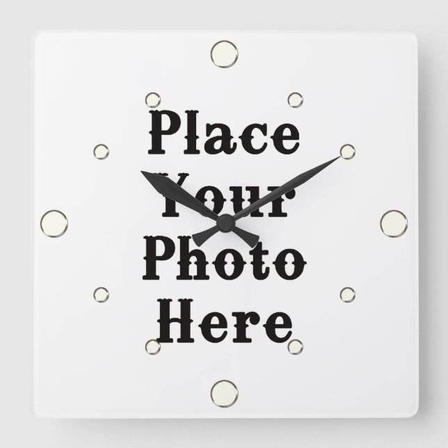 Sua Foto Aqui Relógio De Parede (Frente)