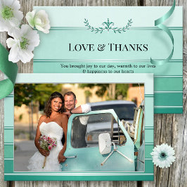 Sua Foto Cartões de agradecimentos de Casamento Ve