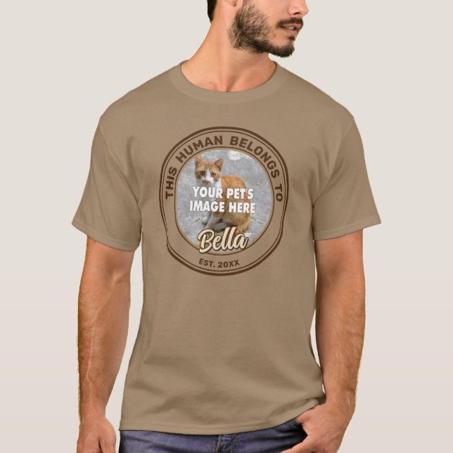 Sua Foto de Gato T-Shirt (Frente)