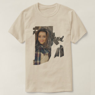 SUA FOTO Estado da Camiseta em Forma de Rhode Isla