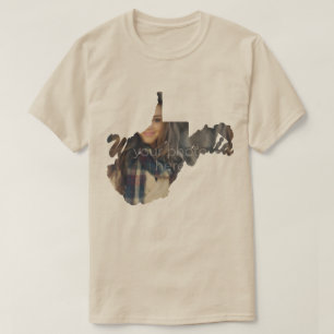 SUA FOTO Estado da camiseta em forma de Virgínia O