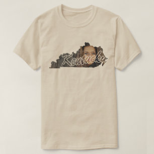 SUA FOTO Estado da Camiseta em Forma do Kentucky