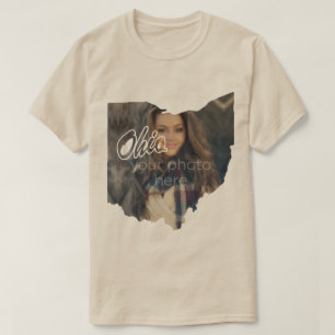 SUA FOTO Estado da camiseta em formato Ohio