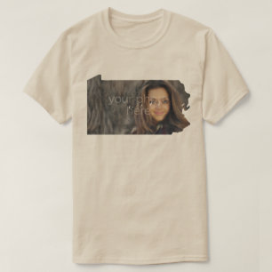 SUA FOTO Estado da Pensilvânia Shape T-shirt