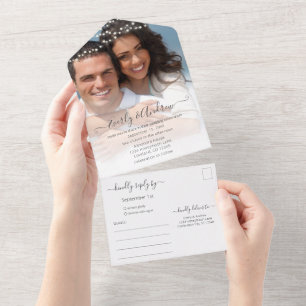 Sua Foto Luzes de Corda Simples Modernas Casamento