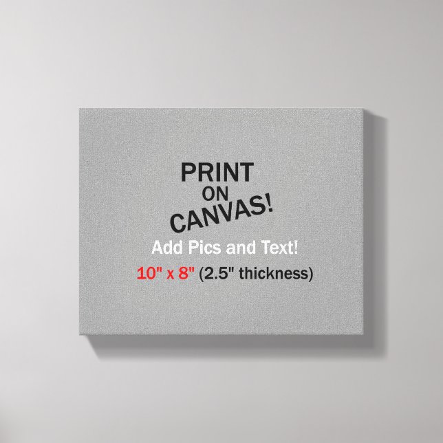 Sua foto na Canvas - 10" x 8" (2,5" de espessura) (Frente)