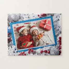 SUA FOTO quebra-cabeça de Natal personalizado