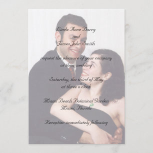Sua fotografia em convites do casamento