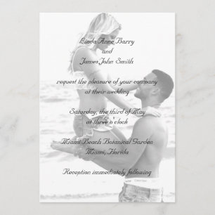 Sua Fotografia sobre Convites de Casamento