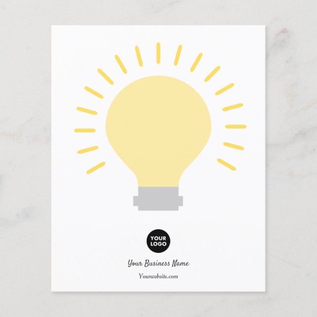 Sua lâmpada de logotipo (Frente)