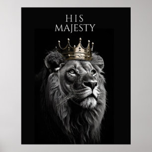 Sua Majestade – Poster da Coroa do Leão Real