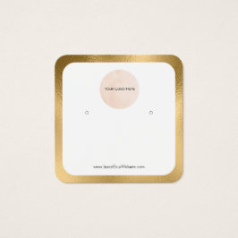 Sua placa de exibição de borda Dourada do logotipo