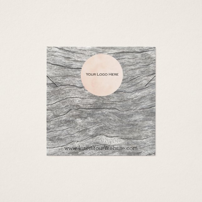 Sua placa de vídeo Colar logotipo Madeira desbotad (Frente)