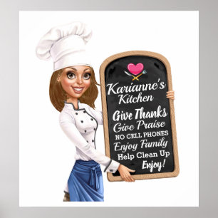 SUA Poster de cozinha de Mãe