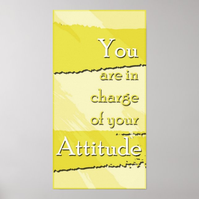 Sua Poster de Motivação de Atitude (Frente)