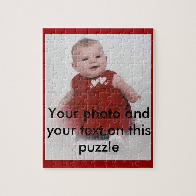 Sua própria caixa do quebra-cabeça da foto (Vertical)