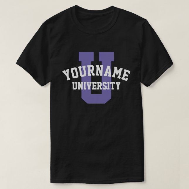 Sua própria camiseta personalizada de logotipo uni (Frente do Design)