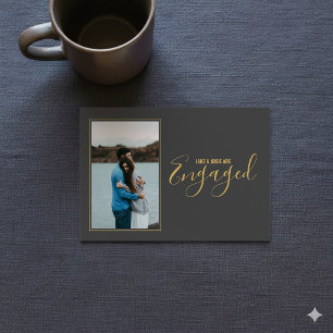 Sua própria foto, convite para noivado