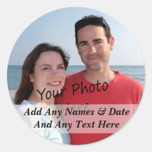 Sua Própria Fotografia E Autocolantes De Texto Per