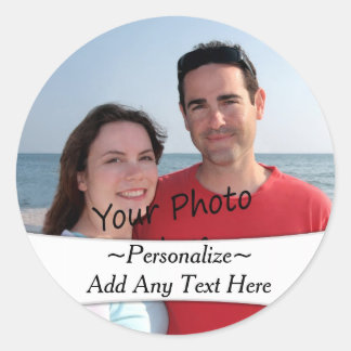 Sua Própria Fotografia E Autocolantes De Texto Per