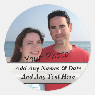 Sua Própria Fotografia E Autocolantes De Texto Per