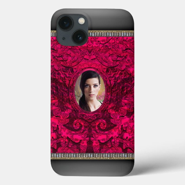 Sua Proteção Clássica Elegante de Foto (Verso)