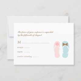 Sua resposta RSVP de Casamento de Praia em Sandals
